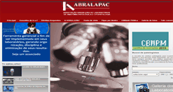 Desktop Screenshot of abralapac.org.br
